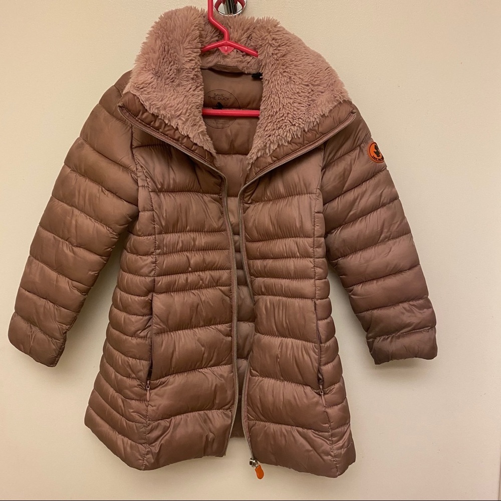 Save The Duck coat pink.